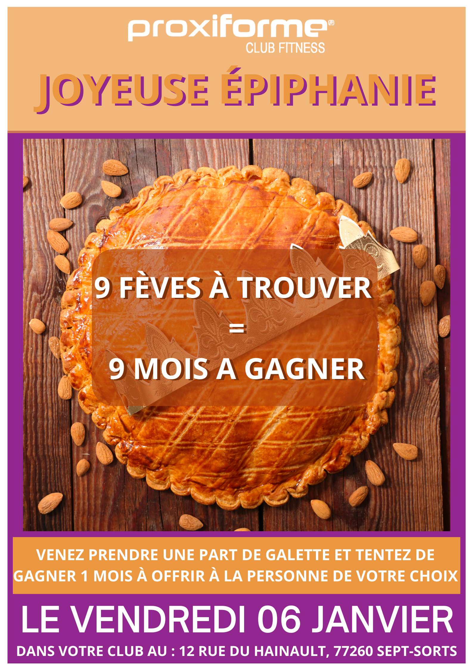 9 fèves à trouver = 9 mois gratuit à gagner